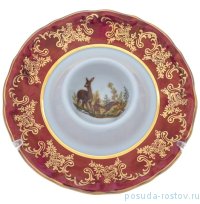 Подставка для яйца 12,5 х 4 см &quot;Мария-Тереза /Охота красная&quot; R-L / 277318