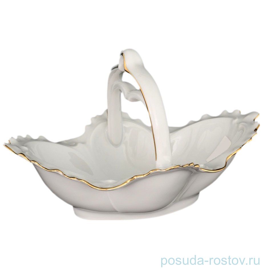 Корзинка 20 см "Корона /Отводка золото" / 088803