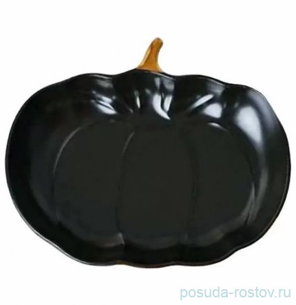 Блюдо 23 х 19 х 4 см фигурное чёрное &quot;Pumpkin&quot; / 290735