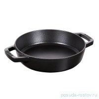 Сковорода 20 см с чугунными ручками чёрная &quot;STAUB&quot; / 298289