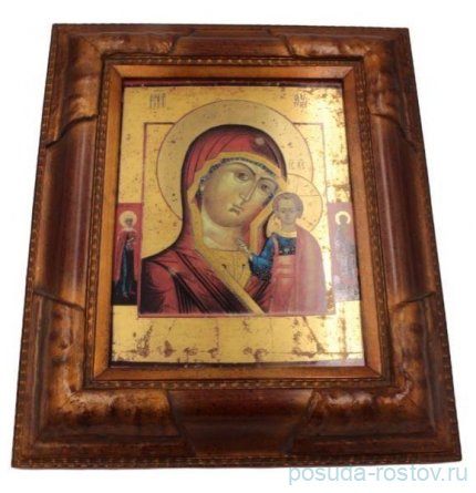 Икона 25 х 18, 5 см в деревянной раме 8 &quot;Казанская&quot; / 242738