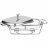 Мармит 2 отсека 2,45 л прямоугольный silver Agness / 336645