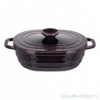 Кастрюля 33 см с крышкой 6,25 л &quot;Lava /Majolica Aubergine&quot; / 336048