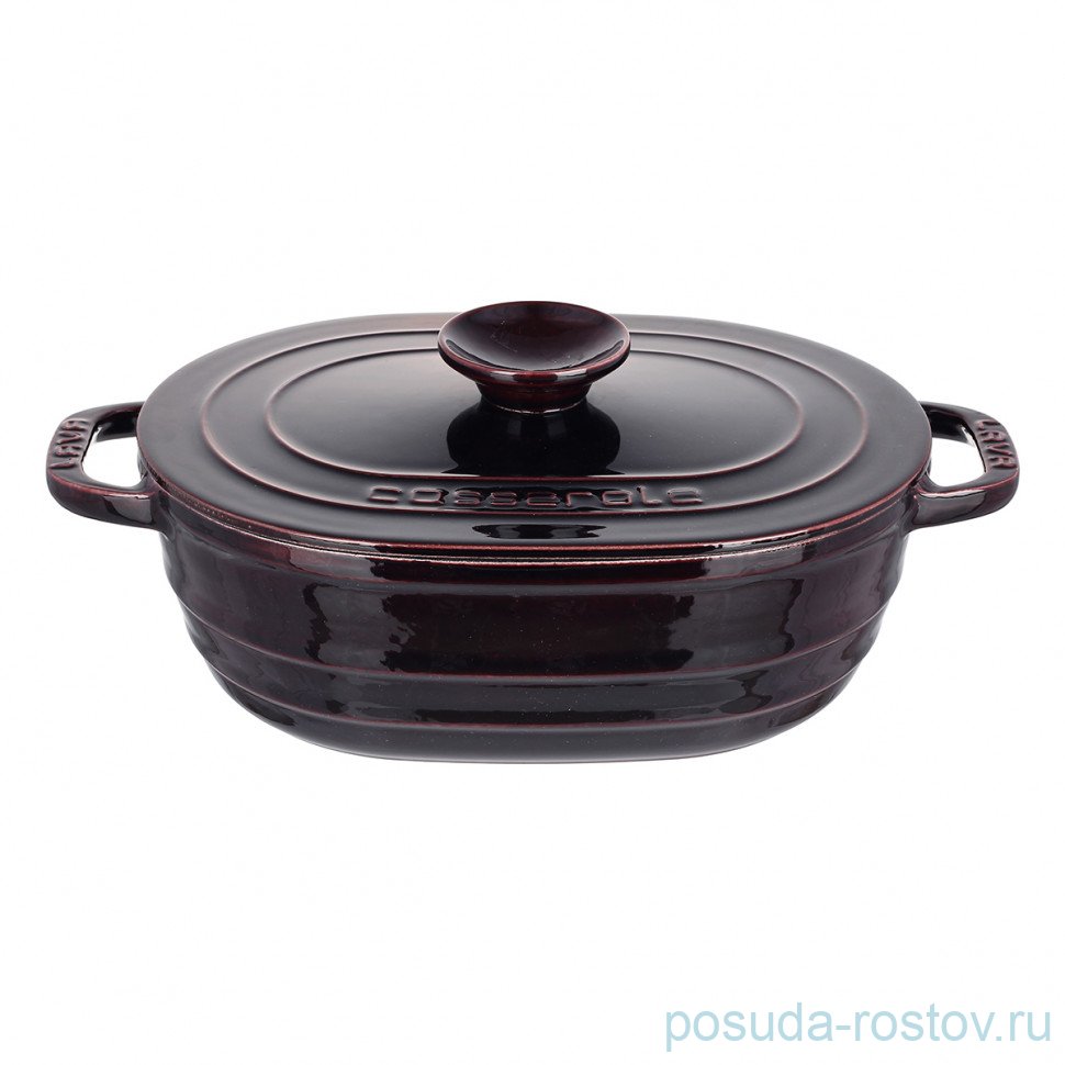 Кастрюля 33 см с крышкой 6,25 л "Lava /Majolica Aubergine" / 336048