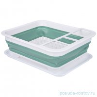 Сушилка для посуды 31,4 х 26,5 см складная Agness / 338251