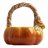 Конфетница 21 х 21 см с ручкой оранжево-зеленая &quot;Тыква /Bright pumpkin&quot; / 378565