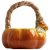 Конфетница 21 х 21 см с ручкой оранжево-зеленая &quot;Тыква /Bright pumpkin&quot; / 378565