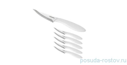 Столовые приборы 6 предметов Нож для пиццы 10 см белые &quot;Tescoma /PRESTO&quot;  / 220962