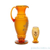 Набор для воды 7 предметов (кувшин + 6 стаканов по 250 мл &quot;Амбер /Лилии&quot; / 169568