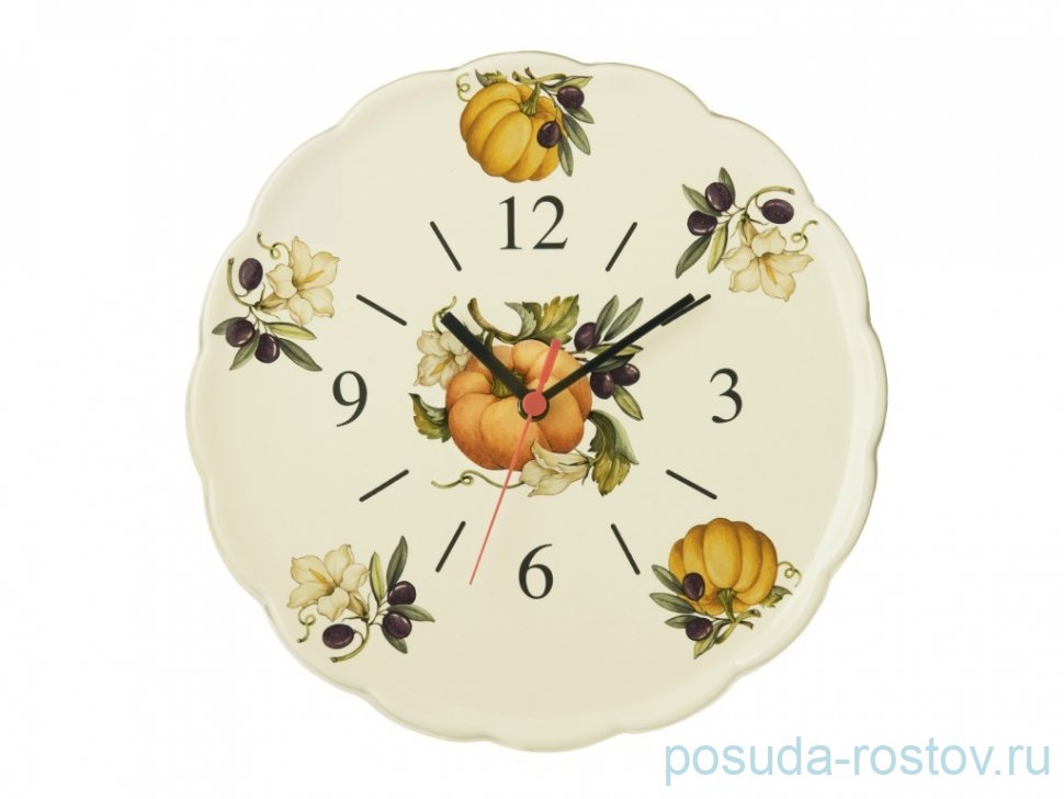 Часы настенные 29,5 см "Artigianato ceramico /Тыква" / 149468