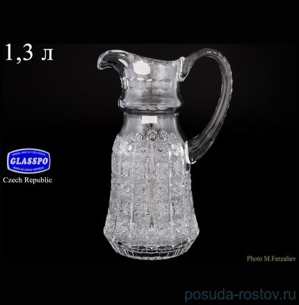 Кувшин для сока 1,3 л &quot;Glasspo /Хрусталь резной&quot; / 067781