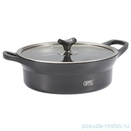 Сотейник 28 см со стеклянной крышкой 4,8 л &quot;Azul black&quot; / 341076
