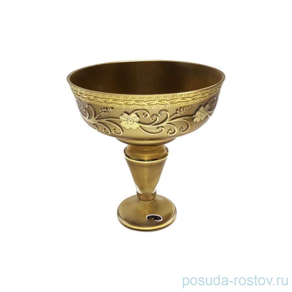 Конфетница 26 см н/н золотая "Антик /Золотой цветок" SC / 328206
