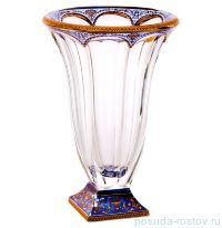 Ваза для цветов 33 см &quot;Панел /Империя /Синяя&quot; / 065246