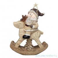Фигурка  с подсветкой 22,7 x 9,8 x 28,5 см &quot;Дед мороз на олене&quot; / 355480