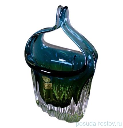 Корзинка 22 см &quot;Прозрачно-Зелёно-Синяя&quot; / 043702