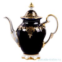 Кофейник 1,3 л &quot;Ювел /Синий с золотым узором&quot; / 016075