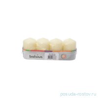 Свечи столбик 6 х 4 см 4 шт &quot;Кремовые /Bolsius&quot; / 257274