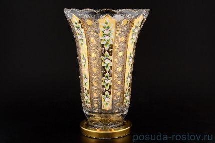 Ваза для цветов 35,5 см &quot;Хрусталь с золотом&quot; / 138542