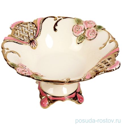 Фруктовница круглая н/н &quot;Розы розовые /Royal Classics&quot; 11 / 151000
