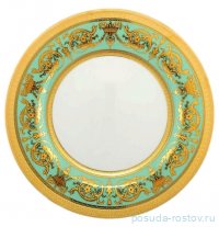 Тарелка 27 см 1 шт &quot;Констанц /Императорское золото /на бирюзовом&quot; / 361571
