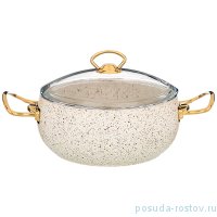 Кастрюля 22 х 10,5 см со стеклянной крышкой 3,2 л &quot;Agness /Mercury&quot; / 230282