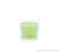 Свеча ароматическая 9,5 х 9,5 см в стекле &quot;True scents /Зелёный чай /Bolsius&quot; (время горения 43 ч) / 262615