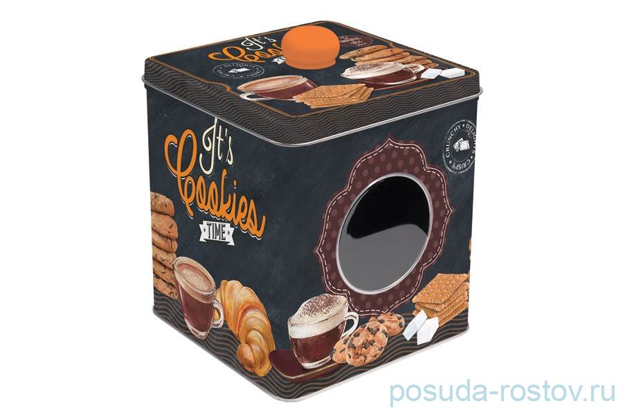 Банка для конфет 13 х 13 х 14,5 см "Время кофе" / 291491
