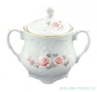 Сахарница 250 мл &quot;Рококо /577 /Серая роза /золото&quot; / 313055