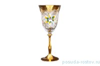 Бокал для красного вина 250 мл 1 шт &quot;Анжела /Лепка с золотом&quot; Star Crystal  / 210754