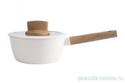 Ковш 16 см с крышкой антипригарное покрытие молочный 1,2 л &quot;Palisander&quot; / 374693
