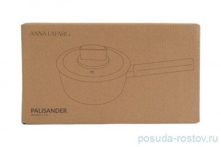 Ковш 16 см с крышкой антипригарное покрытие молочный 1,2 л &quot;Palisander&quot; / 374693