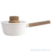 Ковш 16 см с крышкой антипригарное покрытие молочный 1,2 л &quot;Palisander&quot; / 374693