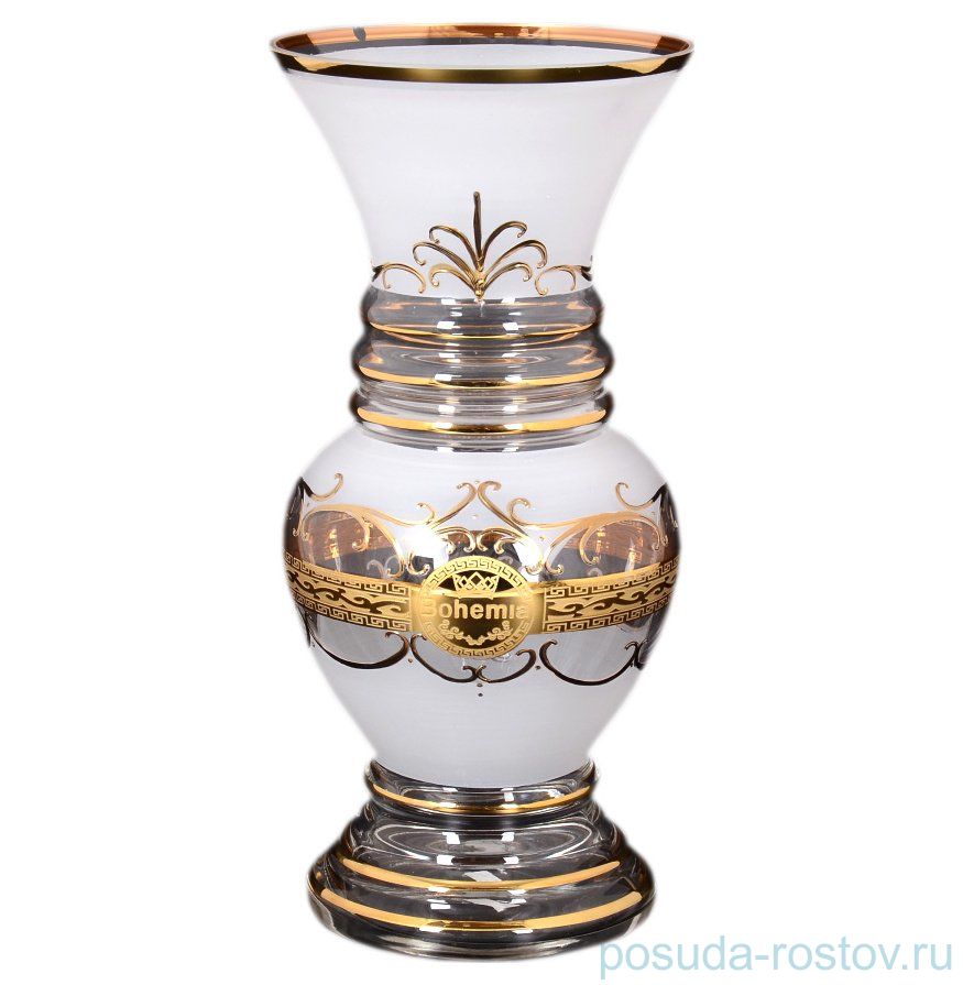 Ваза для цветов 30 см "Богемия /Антик золото" B-G / 122759