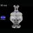 Вазочка 10 см с крышкой н/н &quot;Glasspo /Хрусталь резной&quot; / 079353