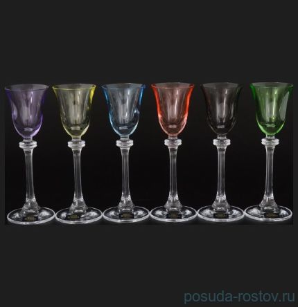 Рюмки 60 мл 6 шт &quot;Александра /Ассорти&quot; / 083689