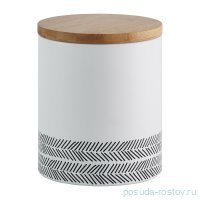 Банка для сыпучих продуктов 1 л белая &quot;Monochrome&quot; / 222260