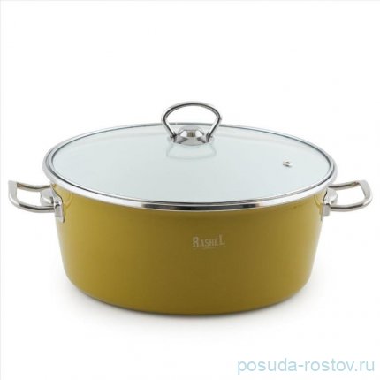Кастрюля 2,6 л со стекляннной крышкой оливковый / 339376