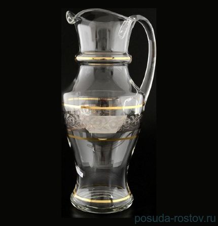 Кувшин для воды 1,4 л &quot;Цветочный узор на платине&quot; / 056627