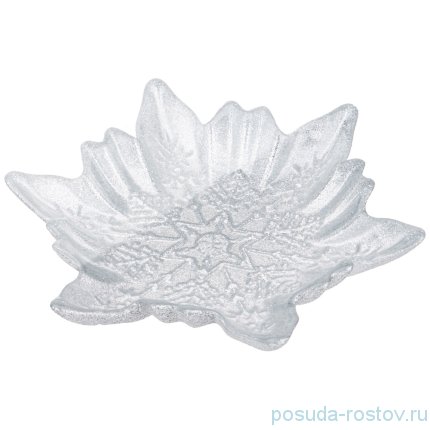 Блюдо 17 см Снежинка &quot;Snow cristal silver&quot; / 262806