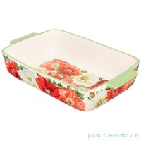 Блюдо для запекания 33,5 х 19,5 х 7,5 см прямоугольное &quot;Маки&quot; / 271234