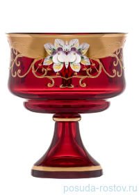 Ваза для конфет 11 см н/н &quot;Лепка красная&quot; / 155050
