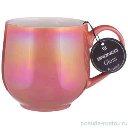 Кружка 450 мл бочонок розовая &quot;gloss&quot; (4шт.) / 229495