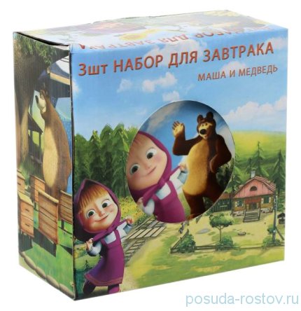 Детский набор 3 предмета &quot;Маша и медведь&quot; / 140433