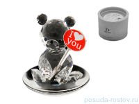 Предмет интерьера 4,5 см &quot;Медвежонок&quot; хрусталь Прециоса / 019082