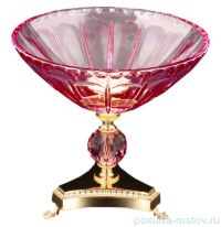 Конфетница 23 см н/н &quot;Rosaperla /Риган /Розовая&quot; / 125090