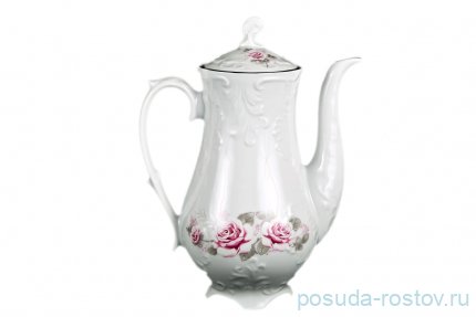 Кофейник 1,2 л &quot;Рококо /Серая роза /платина&quot; / 111498