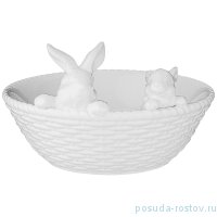 Фруктовница 23 х 23 х 15 см &quot;PRIMAVERA /Кролики&quot; / 220758