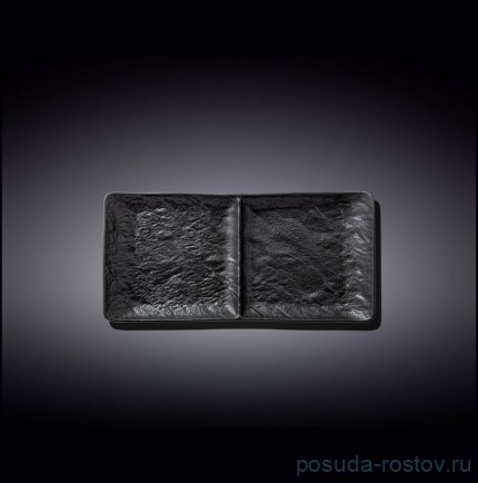 Блюдо 27 х 13 см прямоугольное 2-х секционное &quot;Slatestone&quot; / 261352