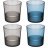 Стаканы для воды 380 мл 4 шт &quot;Mat &amp; shiny /Blue+Grey&quot; / 328664